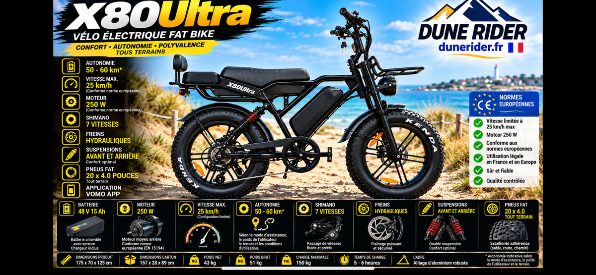 Fat bike dunerider x80 ultra